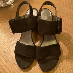 Stuart Weitzman Black Sandal, size 8.5